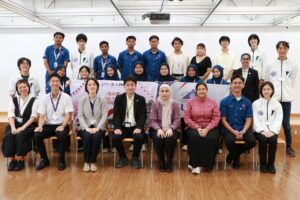 マレーシア・トレンガヌ大学のJPKKの方と、筑波大学全代会・UTIA・マレーシア人留学生の方との集合写真。2025/09/22 澁谷耕大撮影。